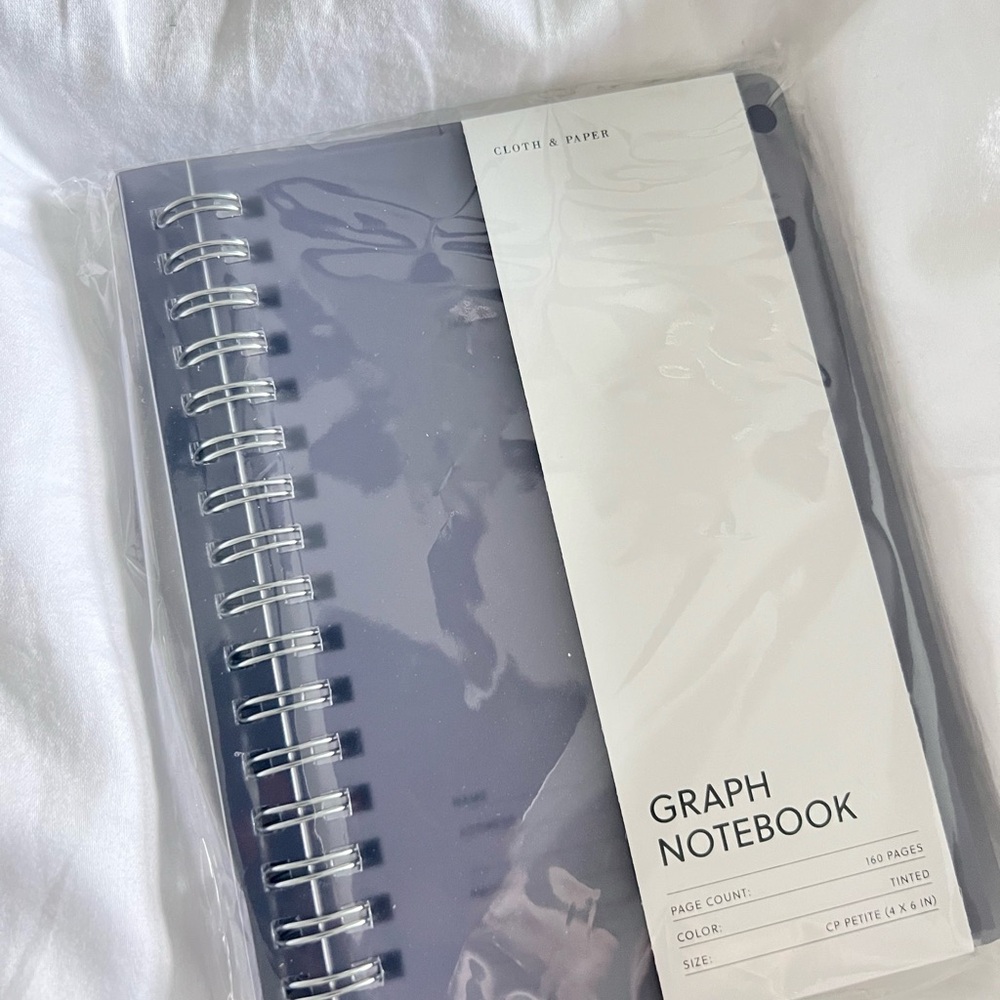 -Cloth & Paper Petite Tinted Plastic Spiral Notebook  - CP Petite